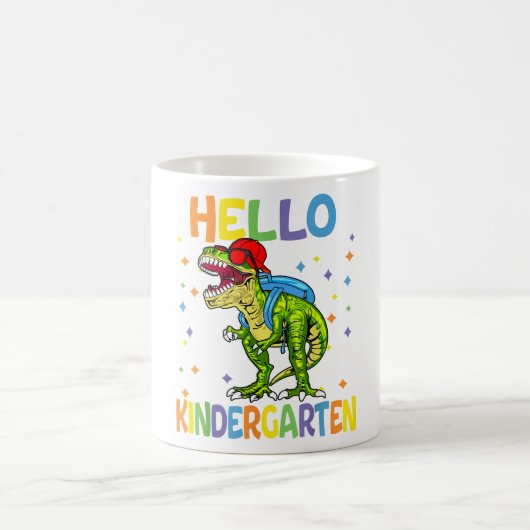 Hallo Kindergarten - Erster Schultag Kinder Kaffeetasse (Mittel)