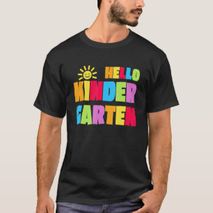 Hallo Kindergarten Erster Schultag Lehrer Schüler T-Shirt