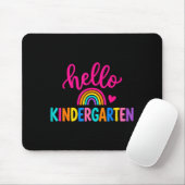 Hallo Kindergarten farbenfroher Regenbogen Herz zu Mousepad (Mit Mouse)
