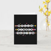 Hallo Kindergarten Freundschaft Bracelet Back to S Karte (Gelbe Blume)