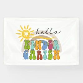 Hallo Kindergarten für Jungs und Mädchen Baby Banner