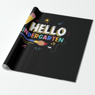 Hallo Kindergarten Geschenkpapier