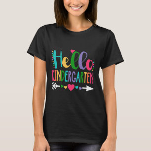 Hallo Kindergarten Herz Lehrer Schüler Byck Nach S T-Shirt