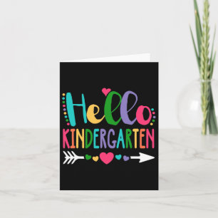Hallo Kindergarten Herzlehrer Student Byck To S Karte