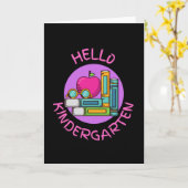 Hallo Kindergarten Karte (Gelbe Blume)