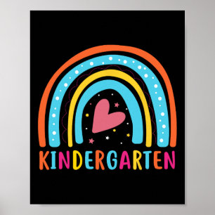 Hallo Kindergarten Kindergarten Regenbogen Poster