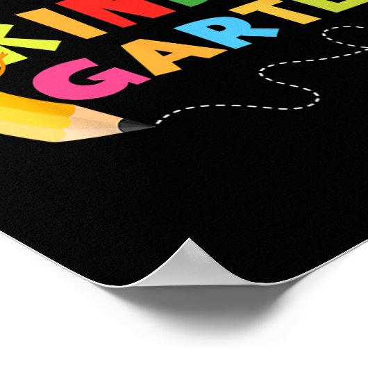 Hallo Kindergarten Kindergarten Zurück zum Schoo Poster (Ecke)