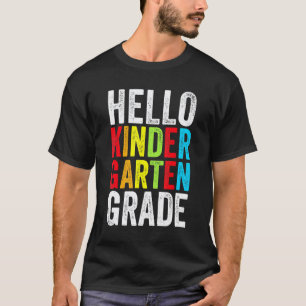 Hallo Kindergarten Klasse Erster Tag Schule Lehrer T-Shirt