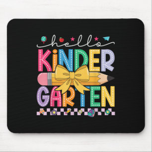 Hallo Kindergarten Kokette Bogen Bleistift Kinder  Mousepad