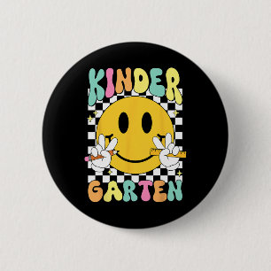 Hallo Kindergarten Lächeln Gesicht Ck Zur Schule K Button