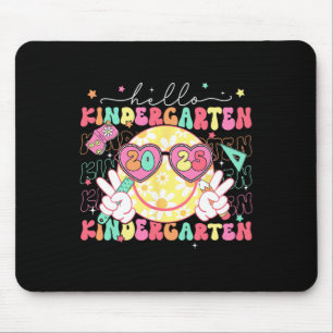 Hallo Kindergarten Lächeln Gesicht Zurück zur Schu Mousepad