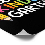 Hallo Kindergarten Lehrer Kinder zurück zur Schule Poster (Ecke)