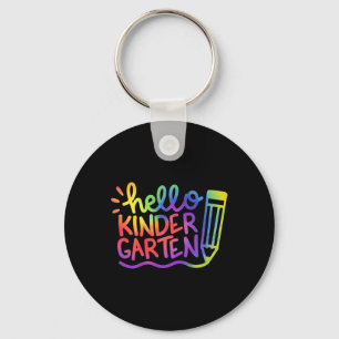 Hallo Kindergarten-Lehrer Tie Dye Willkommen Byck Schlüsselanhänger