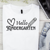 Hallo Kindergarten Lehrer Tshirt