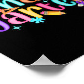 Hallo Kindergarten Lehrerin Girls Kindergarten Rüc Poster (Ecke)