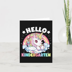 Hallo Kindergarten Lehrerin Unicorn zurück zur Sch Karte