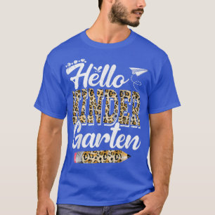 Hallo Kindergarten Leopard drucken Kindergarten Zu T-Shirt