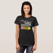 Hallo Kindergarten Leopard Pink Pencil Back to Sch T-Shirt (Vorne ganz)