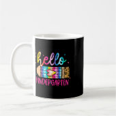 Hallo Kindergarten Leopard Tie Dye Bleistift Süße Kaffeetasse (Links)