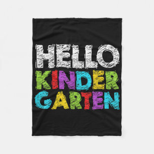 Hallo Kindergarten Lustiger Rückkehr zur Schule St Fleecedecke