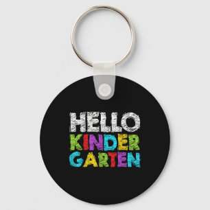 Hallo Kindergarten Lustiger Rückkehr zur Schule St Schlüsselanhänger
