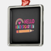 Hallo Kindergarten Ornament Aus Metall (Links)