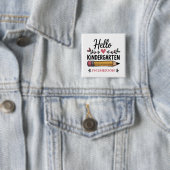 Hallo Kindergarten Personalisiert zurück zur Schul Button (Beispiel)
