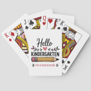 Hallo Kindergarten Personalisierte Rückkehr zur Sc Spielkarten
