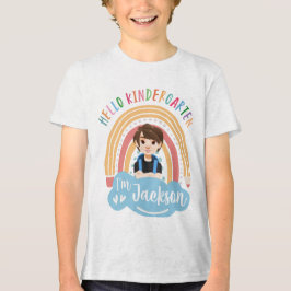Hallo Kindergarten - Personalisiertes Shirt für Ju