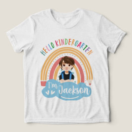 Hallo Kindergarten - Personalisiertes Shirt für Ju
