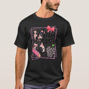 Hallo Kindergarten Pink Leopard Zurück zur Schule T-Shirt