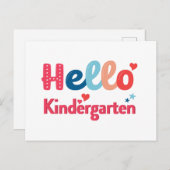 Hallo Kindergarten Postkarte  (Vorne/Hinten)