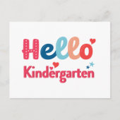 Hallo Kindergarten Postkarte  (Vorderseite)