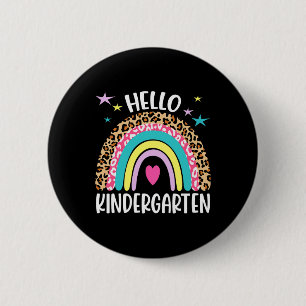 hallo Kindergarten Rainbow - zurück nach Schoo Button
