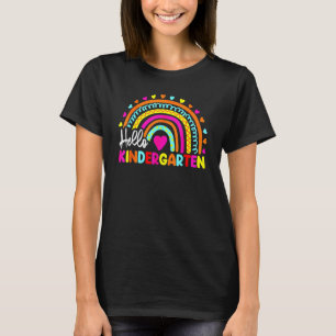 Hallo Kindergarten Regenbogen Zurück zur Schule Le T-Shirt