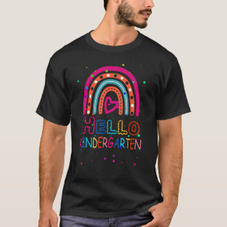 Hallo Kindergarten Regenbogenlehrer zurück in die T-Shirt