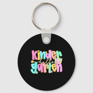 Hallo Kindergarten Shirt erster Tag zurück nach Sc Schlüsselanhänger