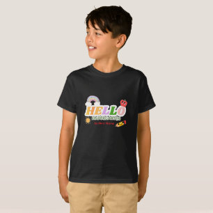 Hallo Kindergarten Süße Rakete Bleistift Zurück zu T-Shirt