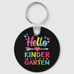 Hallo Kindergarten-Team Kinder Byck Zur Schule Leh Schlüsselanhänger