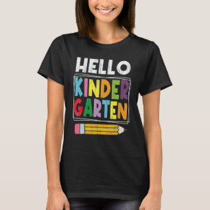 Hallo Kindergarten-Team Kinder Squad Lehrer Zurück T-Shirt