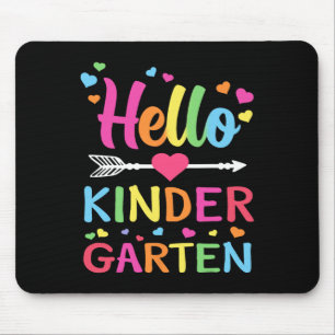Hallo Kindergarten Team Kinder zurück zum Schulleh Mousepad