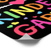 Hallo Kindergarten Team Kinder zurück zum Schulleh Poster (Ecke)