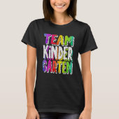 Hallo Kindergarten Team Kinder Zurück zur Krawatte T-Shirt (Vorderseite)