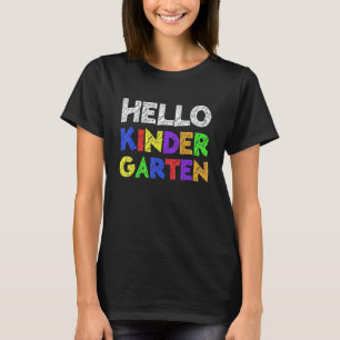 Hallo Kindergarten-Team Kinder Zurück Zur Schule L T-Shirt