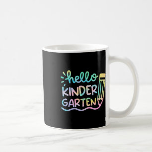 Hallo Kindergarten Tie Dye Lehrer Kinder Zurück zu Kaffeetasse