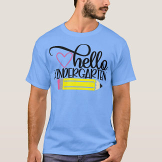 Hallo Kindergarten Zurück zu Schullehrer T-Shirt