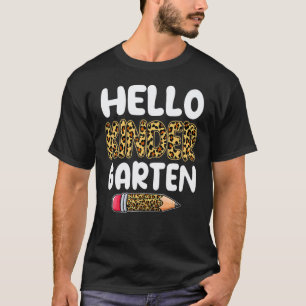 Hallo Kindergarten Zurück zur Schule Erster Tag Le T-Shirt
