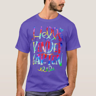 Hallo Kindergarten zurück zur Schule Geschenke für T-Shirt