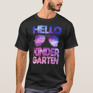 Hallo Kindergarten Zurück zur Schule Jungen Mädche T-Shirt
