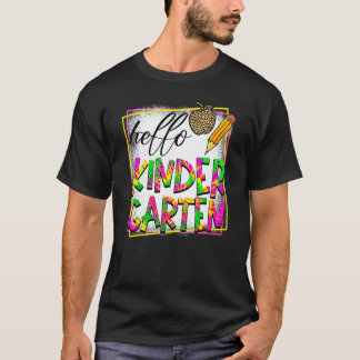 Hallo Kindergarten Zurück zur Schule Lehrer Frauen T-Shirt